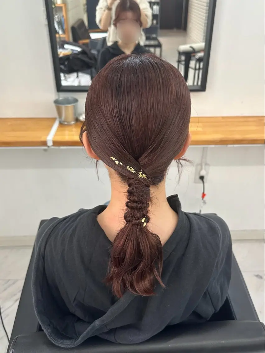 ヘアアレンジ ヘアセット 🎀透明感 カラーHiROEのヘアスタイル