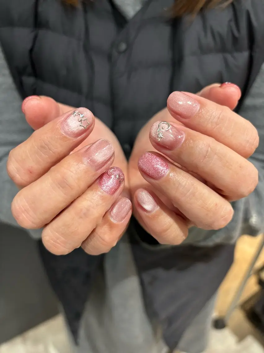 ネイル ラメ(グリッター) ショートネイル Mutsumi柏のネイルデザイン