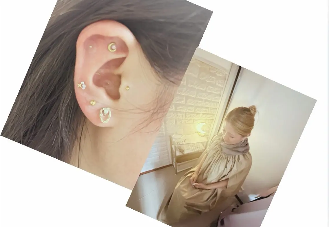 🌿💎【✨人気No.1✨】よもぎ蒸し40分＋耳つぼジュエリー12粒の写真