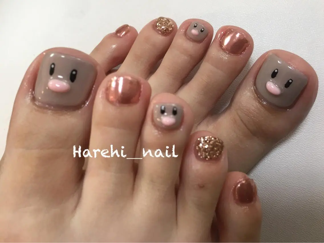 ネイル フットネイル Harehi_ nailのネイルデザイン
