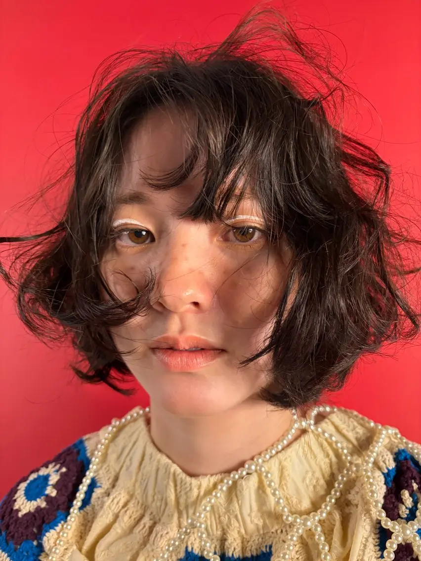 ショート パーマ カット パーマ こころ/カーリー・ パーマデザインのヘアスタイル