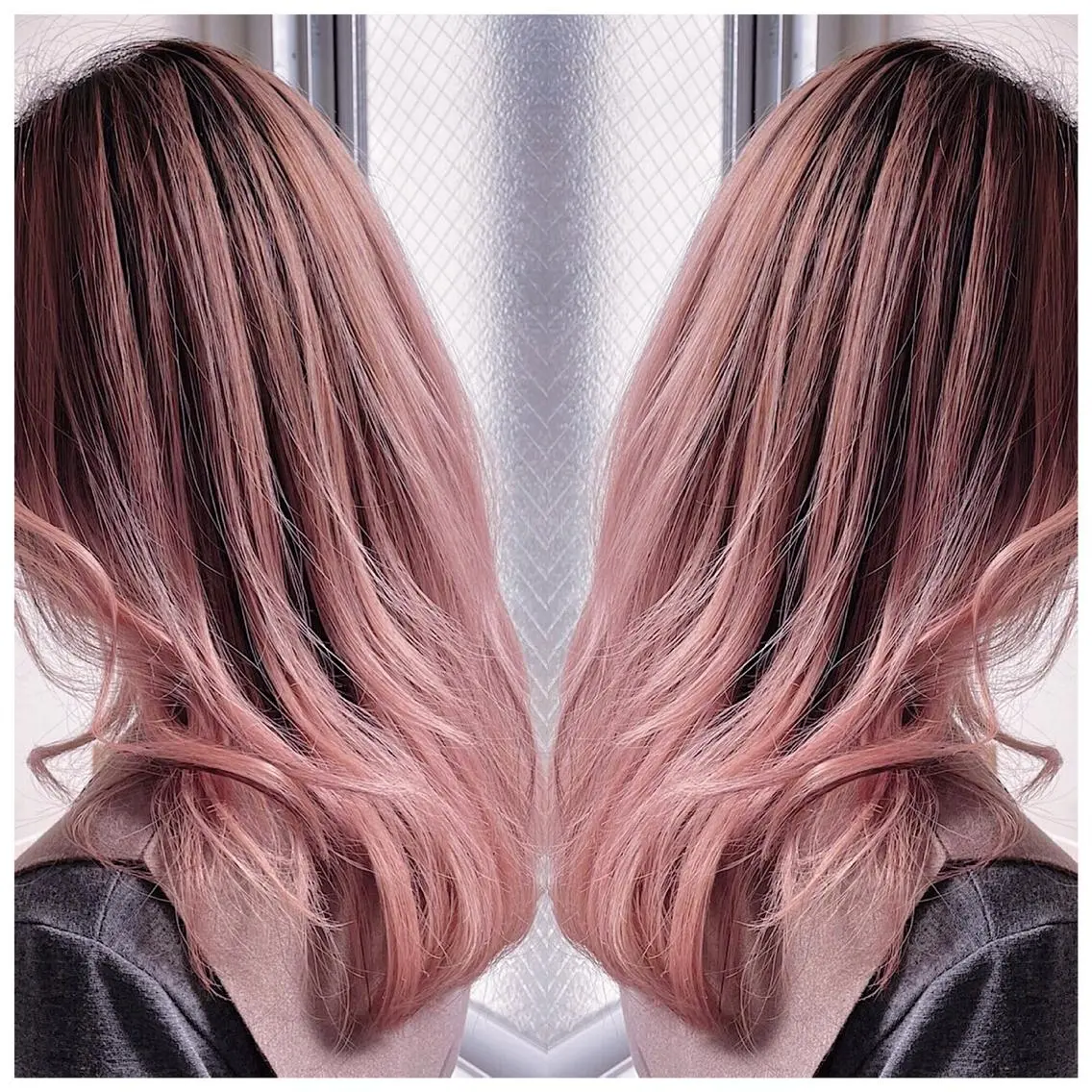ロング カラー バレイヤージュ レイヤーカット . NANAのヘアスタイル