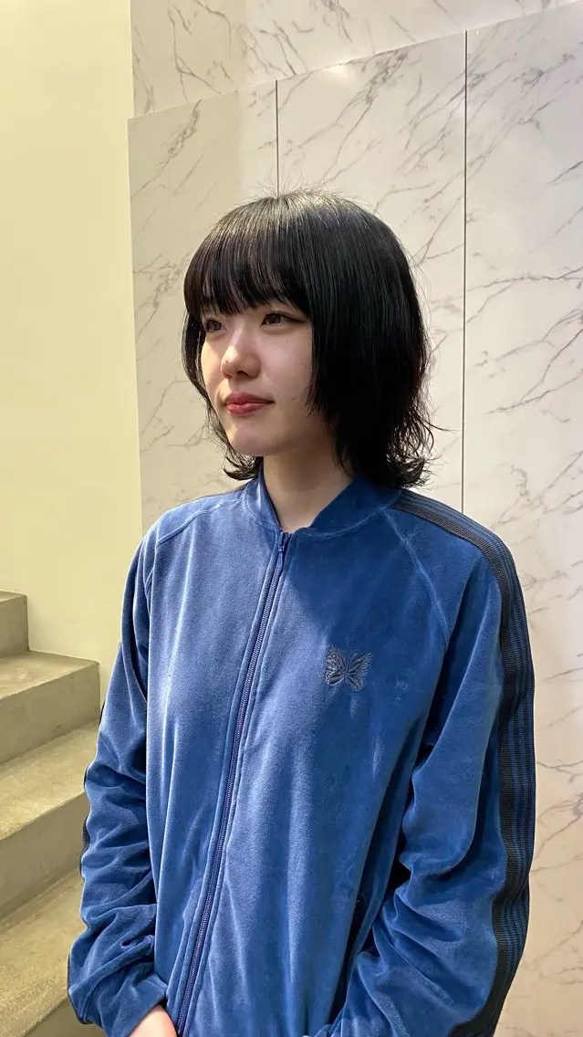 ミディアム パーマ マツザキ マナトのヘアスタイル