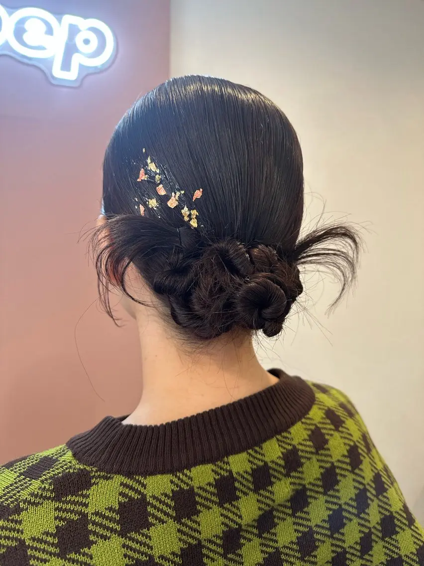 ミディアム ヘアアレンジ ヘアセット pep natsumiのヘアスタイル