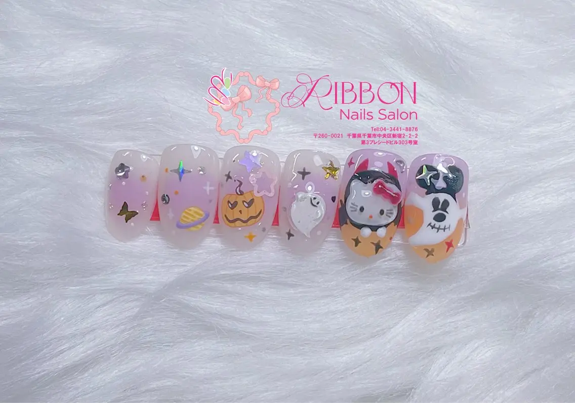 ネイル ハロウィン Ribbonnail salonのネイルデザイン