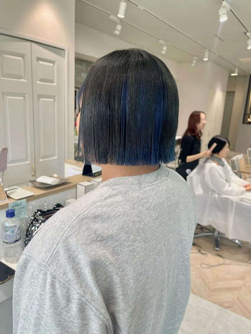 ショート カラー カット ヘアカラー トリートメント * 透明感カラー c h i h o *のヘアスタイル