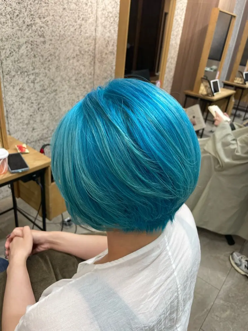 ショート カット ヘアカラー 浅川恵太/縮毛矯正 /ブリーチ縮毛矯正のヘアスタイル