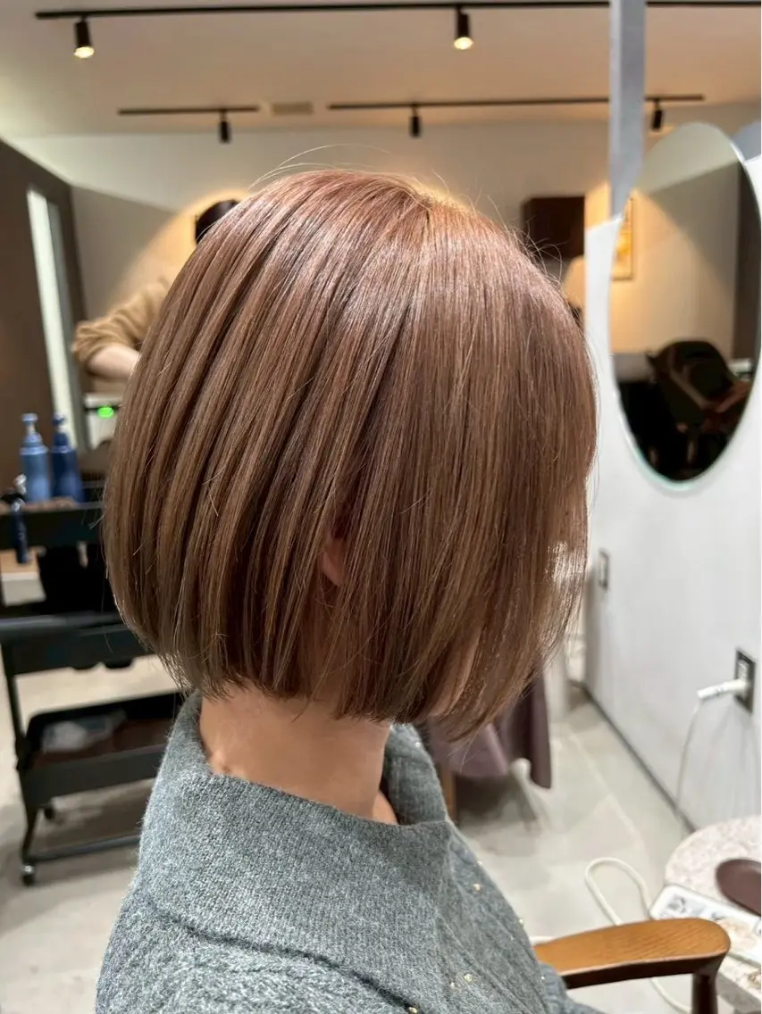 ミディアム カラー ブリーチ 透明感カラー ダブルカラー ブリーチなしカラー ヘアカラー 【立川徒歩3分‼️】 モデル募集✨YUTAのヘアスタイル