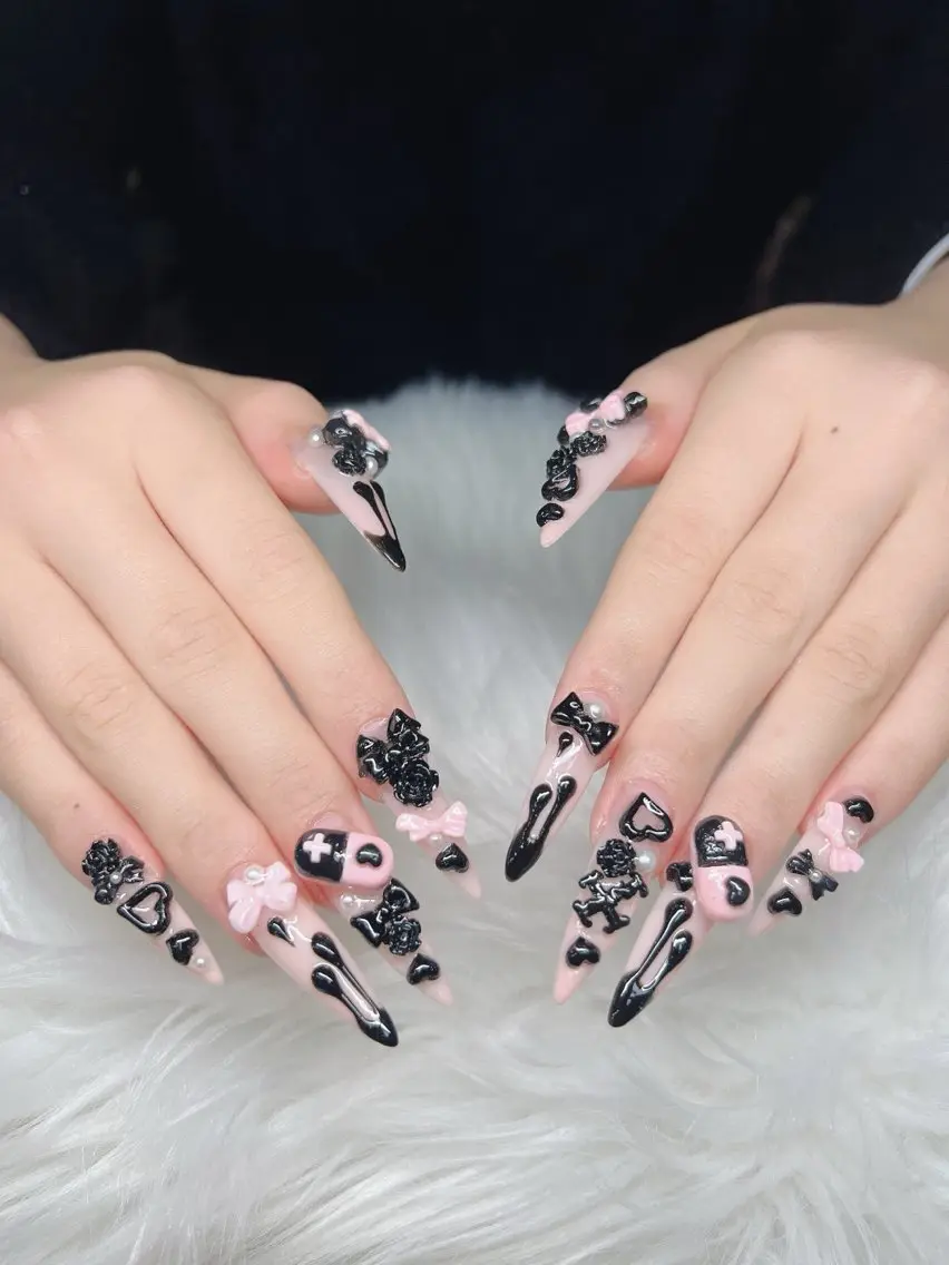 ネイル ハンドネイル Lee Nails チップ長さだし専門店のネイルデザイン