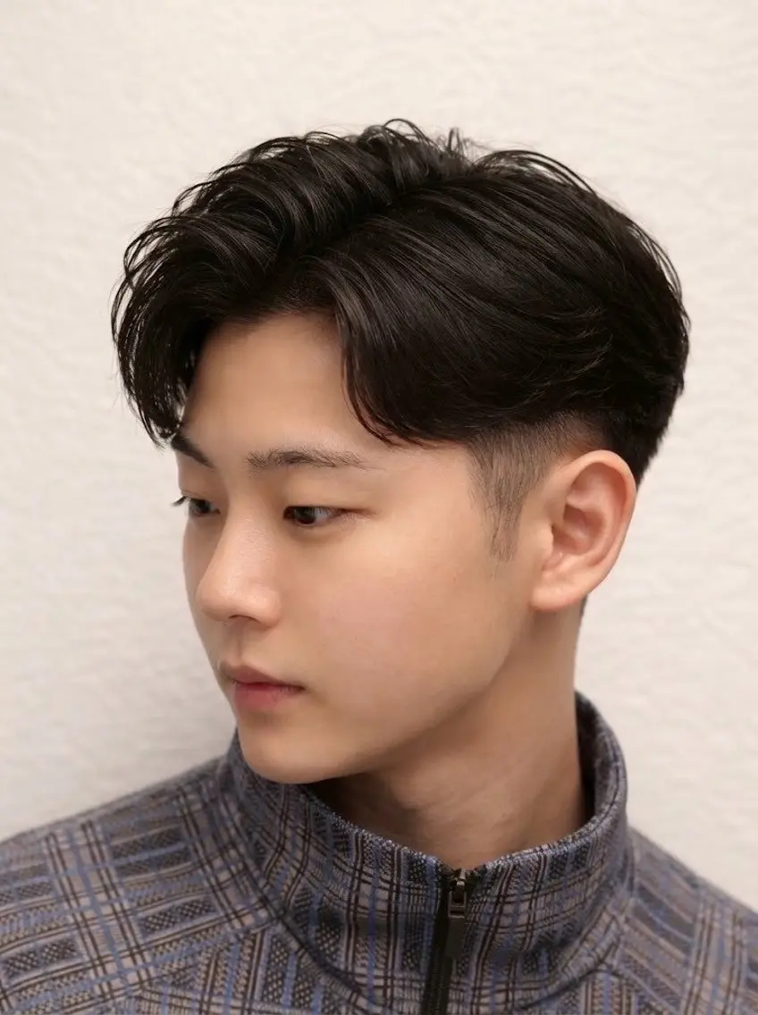 ショート メンズ 深井 龍生のヘアスタイル