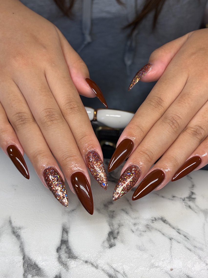 ネイル アートネイル オーロラネイル チークネイル 長さ出し フットネイル ハンドネイル Chan nailsのネイルデザイン