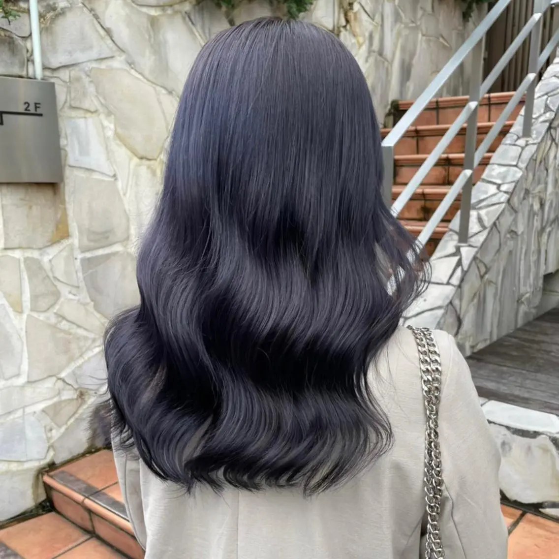 ロング カラー パーマ ヘアアレンジ メンズ キッズ ネイル マツエク・マツパ アイブロウ 歩くパワースポット 🦋KAHOのヘアスタイル