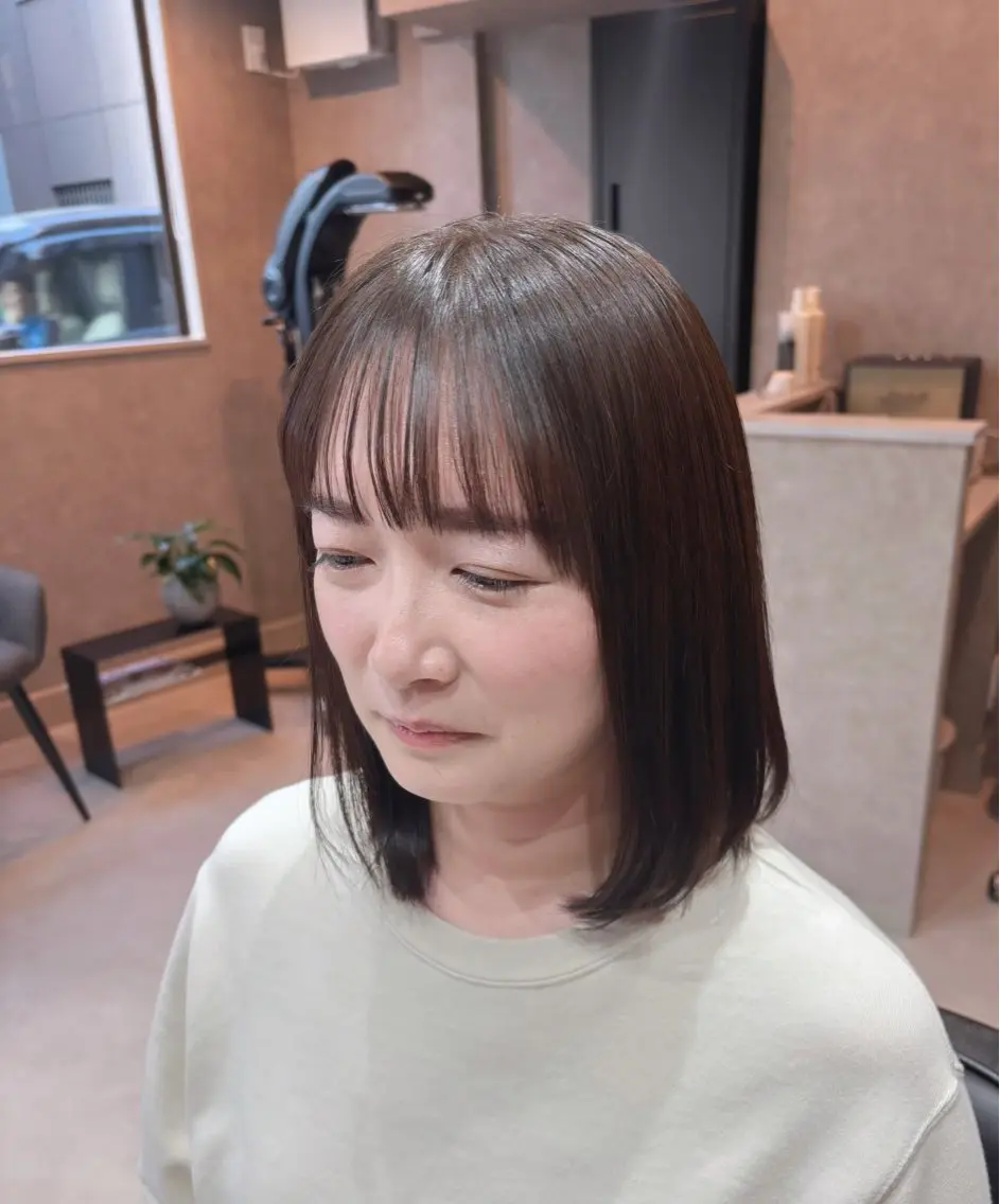 🌼初回限定クーポン🌼【デザインカット】＋【透明感カラー】(白髪ぼかし可)(ブリーチなし)の写真