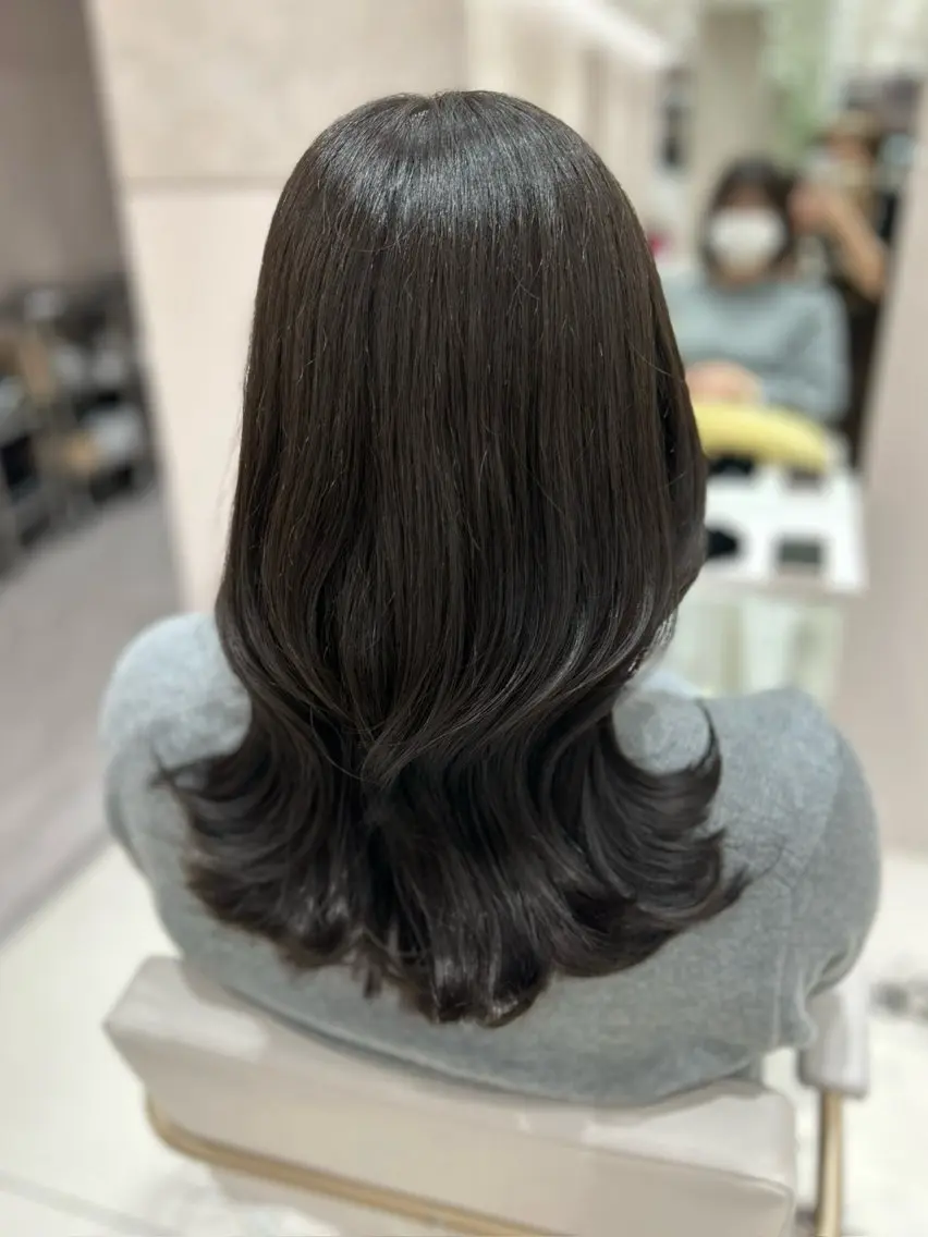 セミロング カラー カット ヘアカラー トリートメント 髙木美緒🌿 レイヤー/アレンジのヘアスタイル