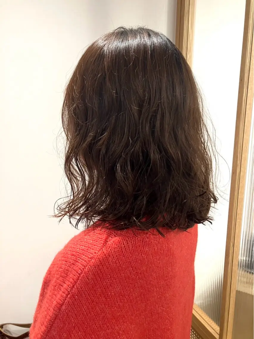 ミディアム パーマ ミディアムパーマ ちあき knock🌼🍃のヘアスタイル