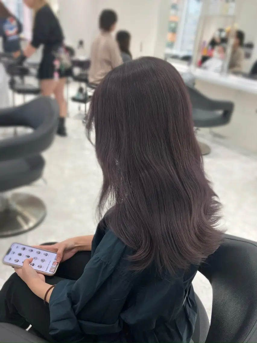 ロング カラー ヘアアレンジ 💓色落ちまで綺麗な 垢抜けカラー💓のヘアスタイル