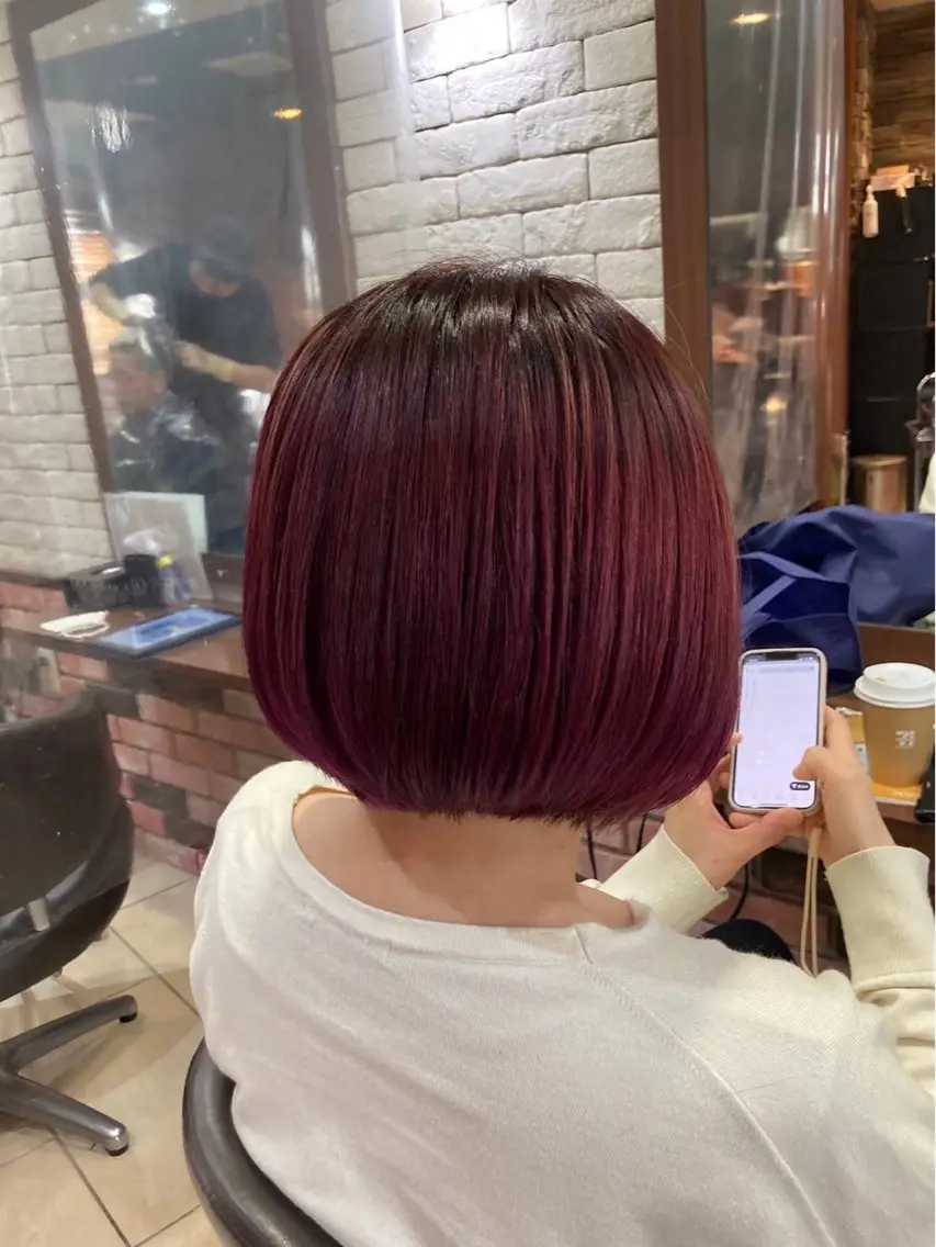 ショート カラー ✨ヒナタ✨丁寧さNo .1/似合わせカットのヘアスタイル