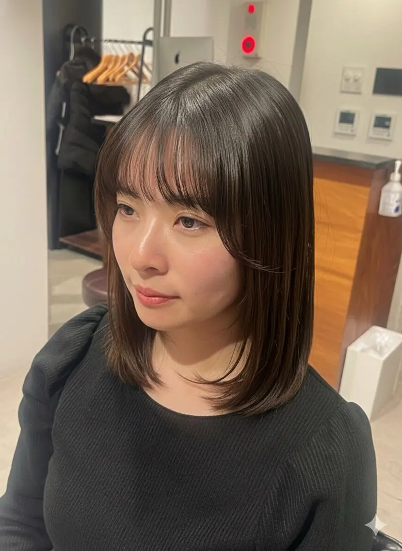【19時​〜​限定無料✨】ミディアムレイヤーカット✂️の写真