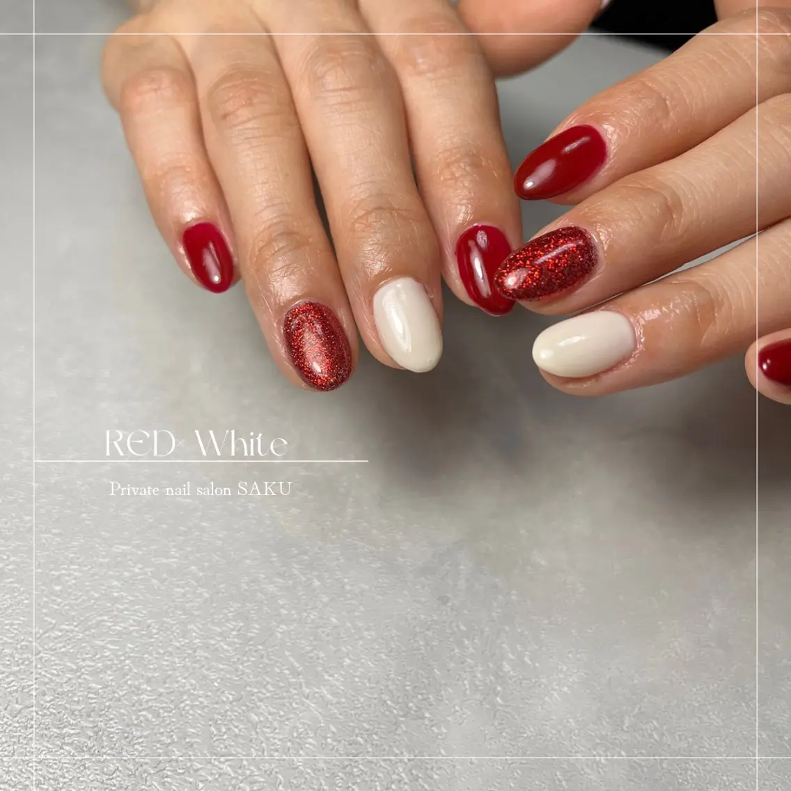 ネイル ニュアンスネイル シンプルネイル ハンドネイル SAKU nail 作島茜のネイルデザイン
