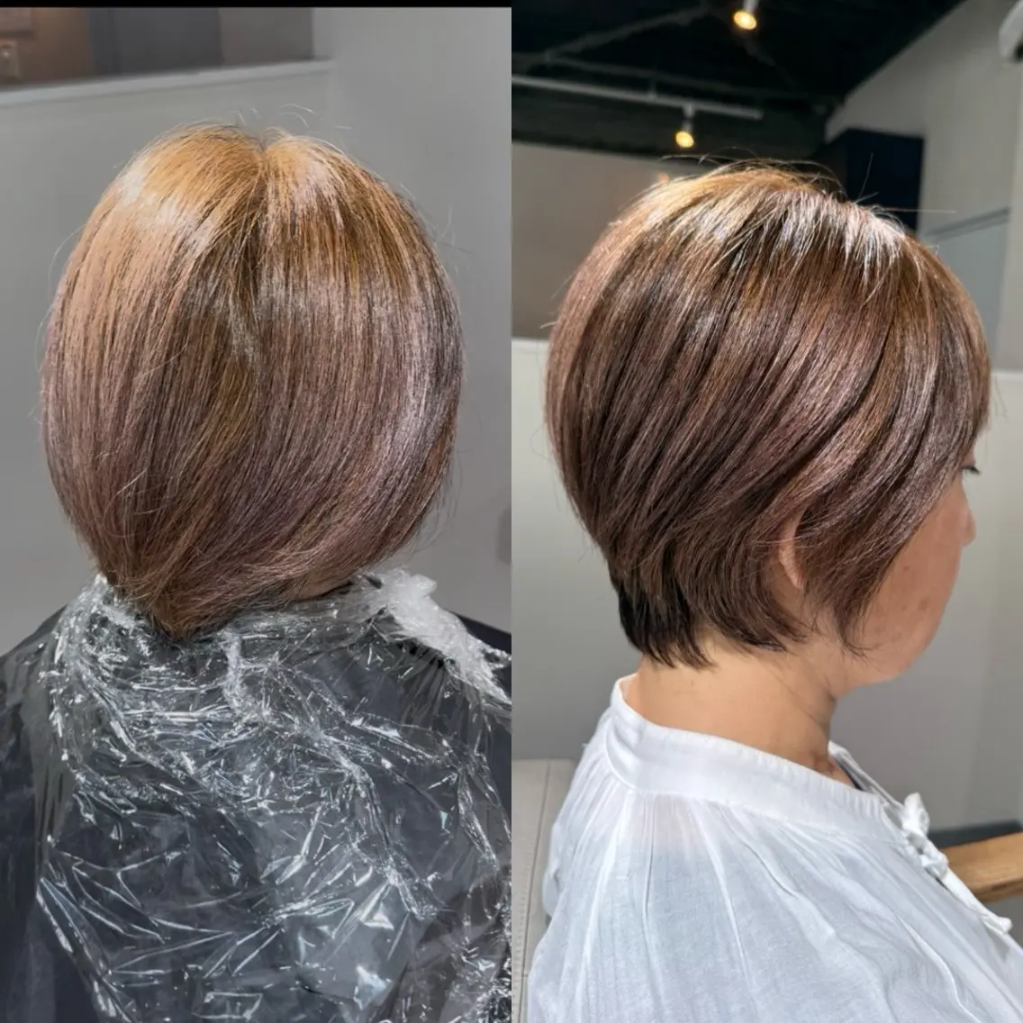 ショート カラー カット ヘアカラー トリートメント 脱白髪染め美容師 竹内涼乃のヘアスタイル