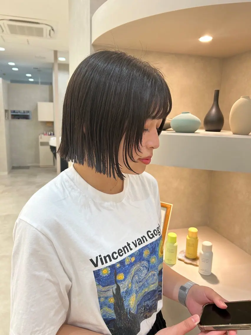 *平日限定*ショート・ボブ18時まで受付です！！※シャンプーブロー込みの写真