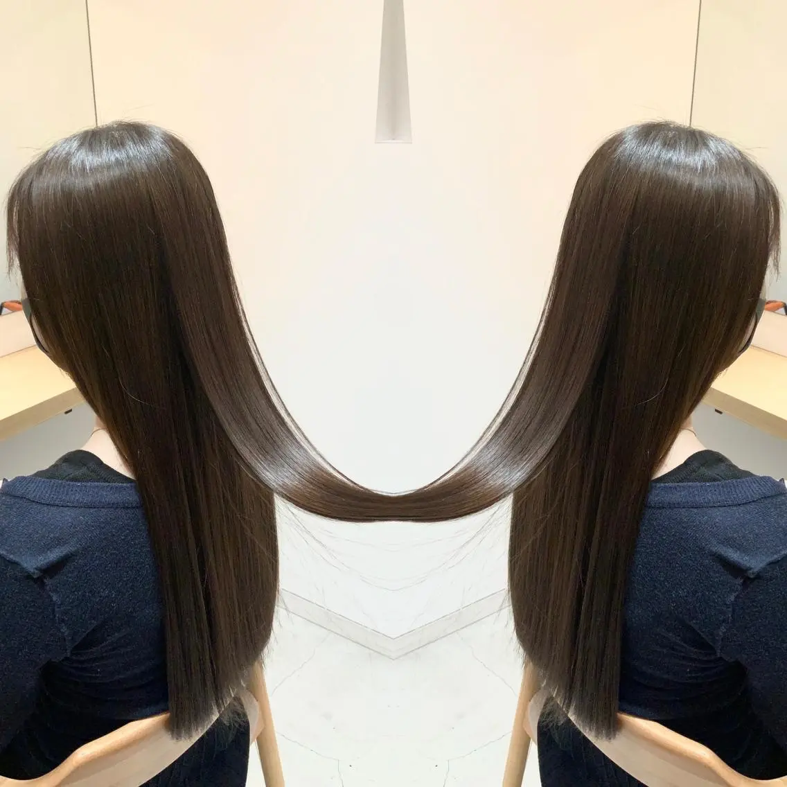 セミロング ✨髪質改善　美髪✨ 縮毛　井上 大誠のヘアスタイル