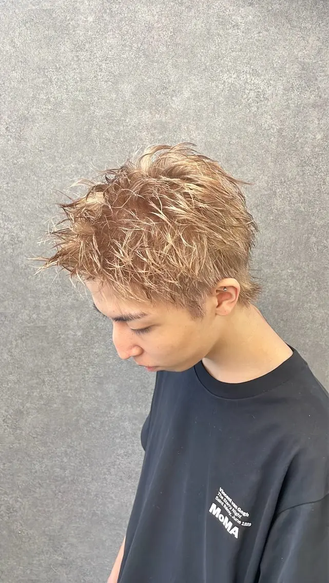 カラー メンズ カマタ ハルキのヘアスタイル