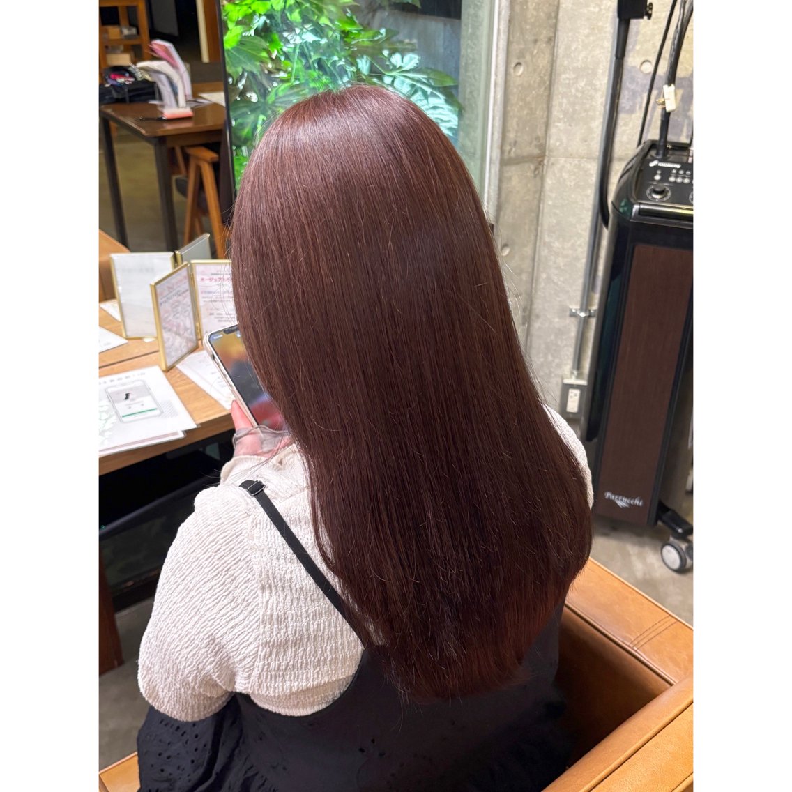 カラー ラベンダーカラー 飯島 真心のヘアスタイル