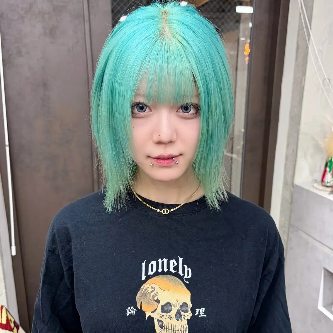 セミロング カラー ヘアアレンジ ヘアカラー トリートメント TAKUMAブリーチ /デザインカラーのヘアスタイル