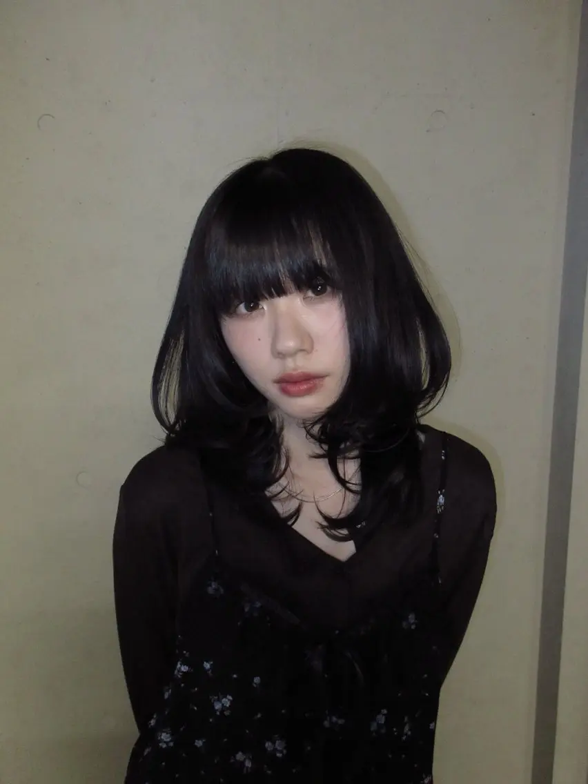 ミディアム かわの ひとしのヘアスタイル