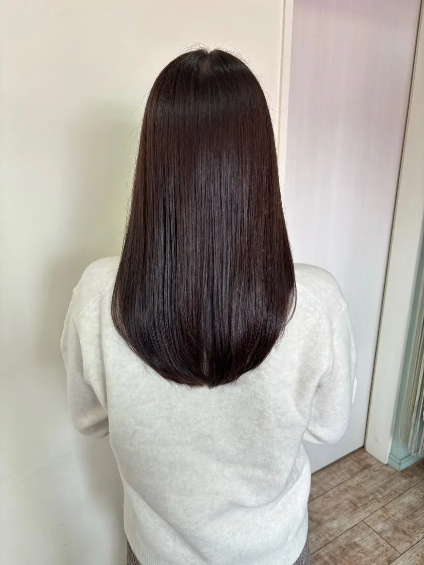 【🎗️時短で髪質改善✨】カット＋透明感カラー＋FARJUA髪質改善トリートメント🫧の写真