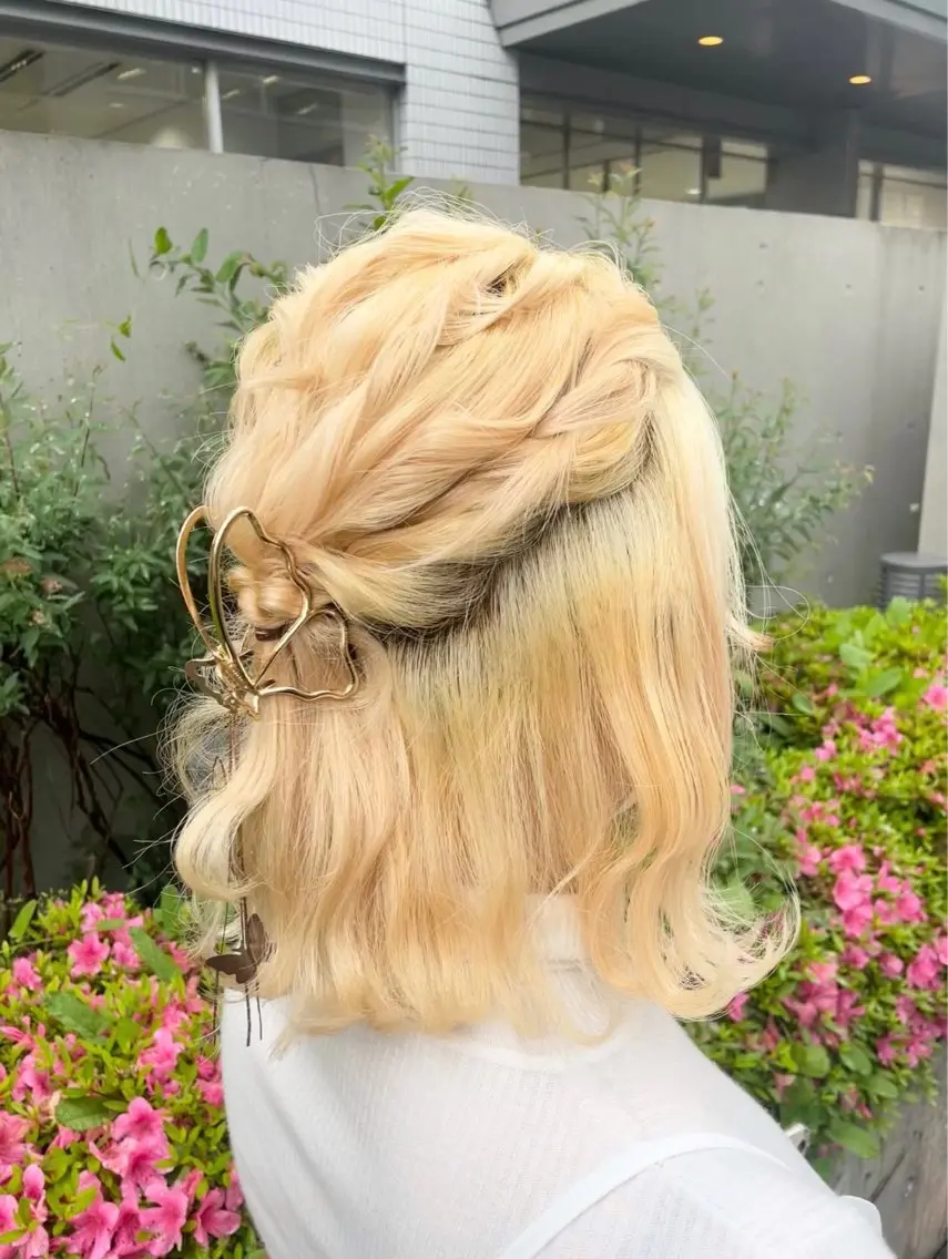 ミディアム カラー ヘアアレンジ コトミ【メンズ】 【曲がる縮毛矯正】のヘアスタイル