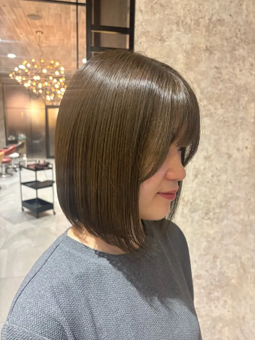 ミディアム カラー earth中野山店 西尾　乃朱のヘアスタイル