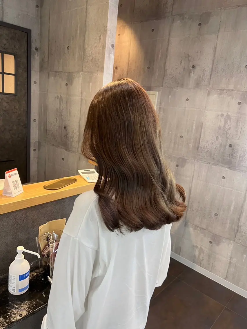 【カットメニューで1番人気🏅💗】カット➕艶カラー✂️💖【ロング料金なし‼️】の写真