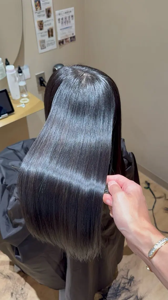ロング 縮毛矯正 カット 縮毛矯正 トリートメント 🥇美髪特化🥇 店長✨ミヨカワのヘアスタイル