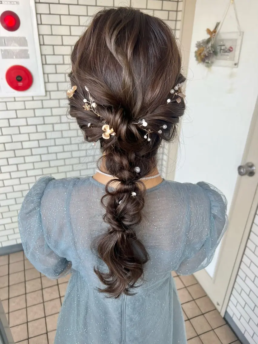 ヘアアレンジ ヘアセット 大人可愛いヘアメイク 💋🧚♀️しずかのヘアスタイル
