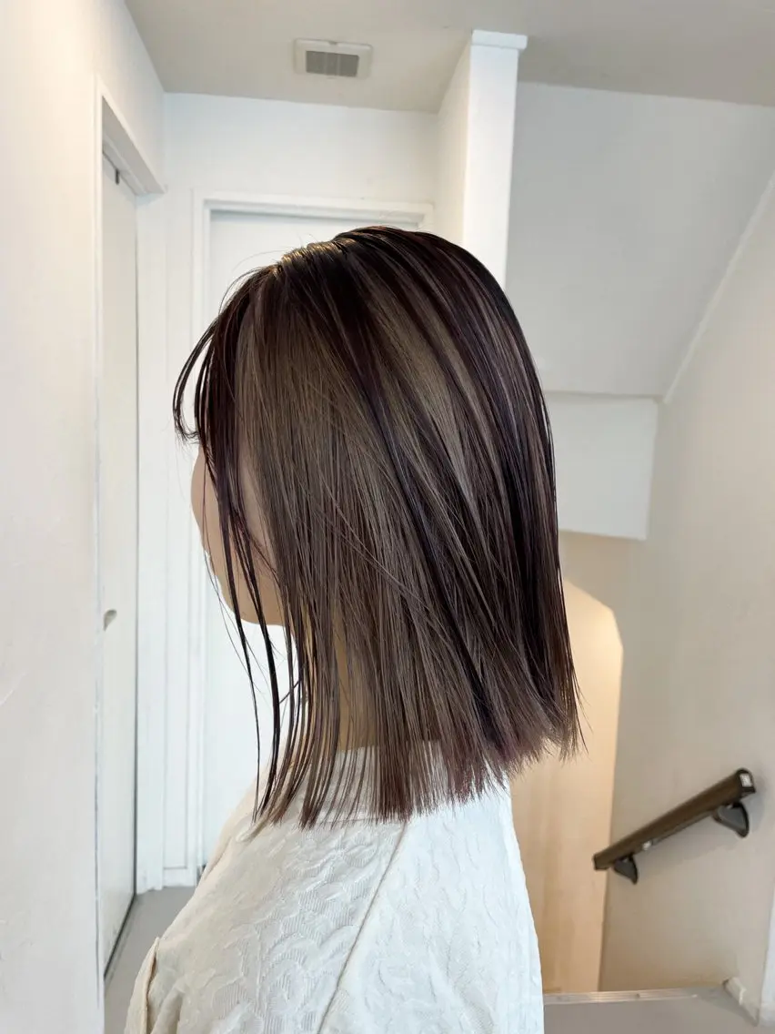 ミディアム カラー ヘアアレンジ 🦠デザインカラー/ 魚瀬あおい🦠のヘアスタイル