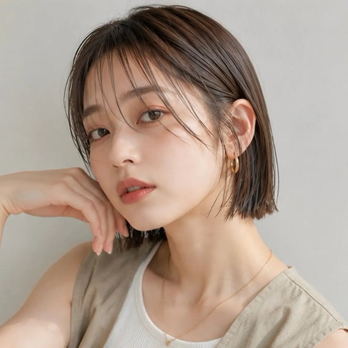 ミディアム カット カット特化 /BLUET/新宿のヘアスタイル