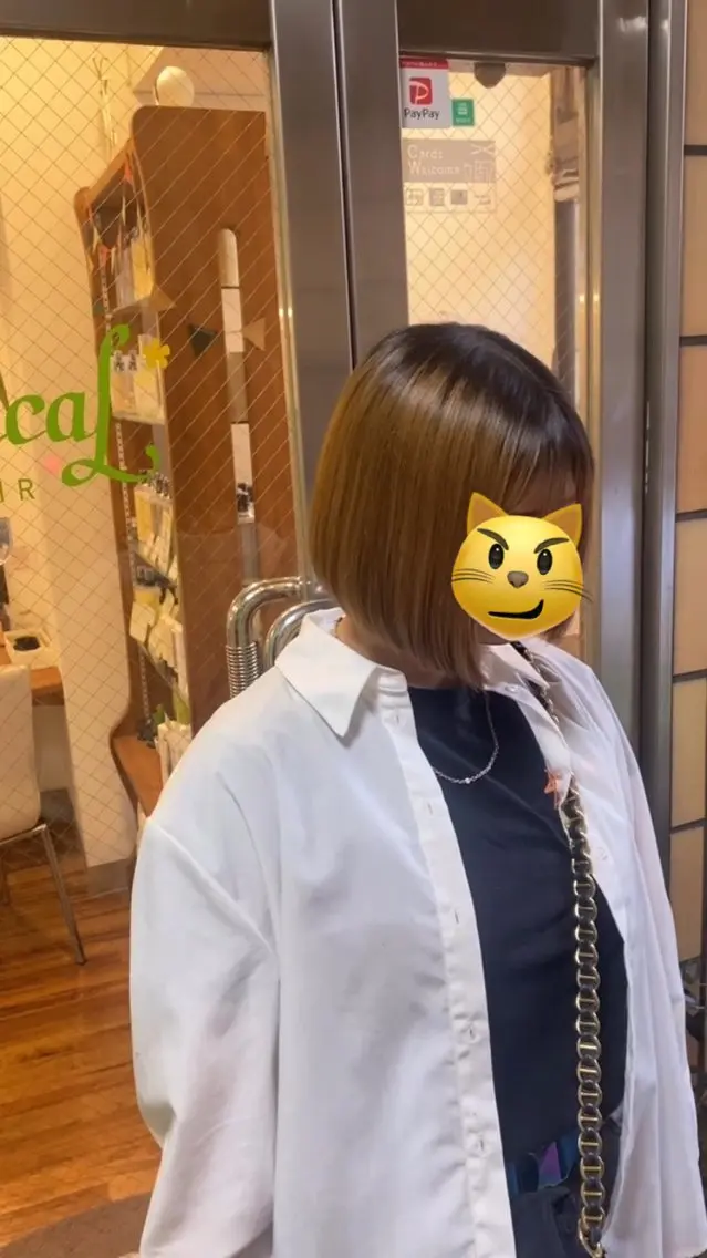 ミディアム ヘアアレンジ 切りっぱなしボブ ボブ 大塚メンズカット エシカル🌱松原大将のヘアスタイル