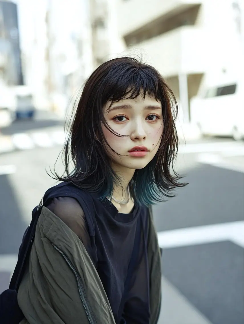 カラー スダユーヤ 💫推しカラーウルフのヘアスタイル