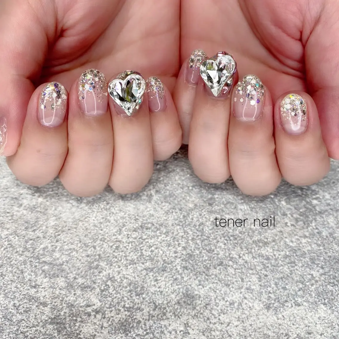 ネイル ハート テネルネイル tener nailのネイルデザイン
