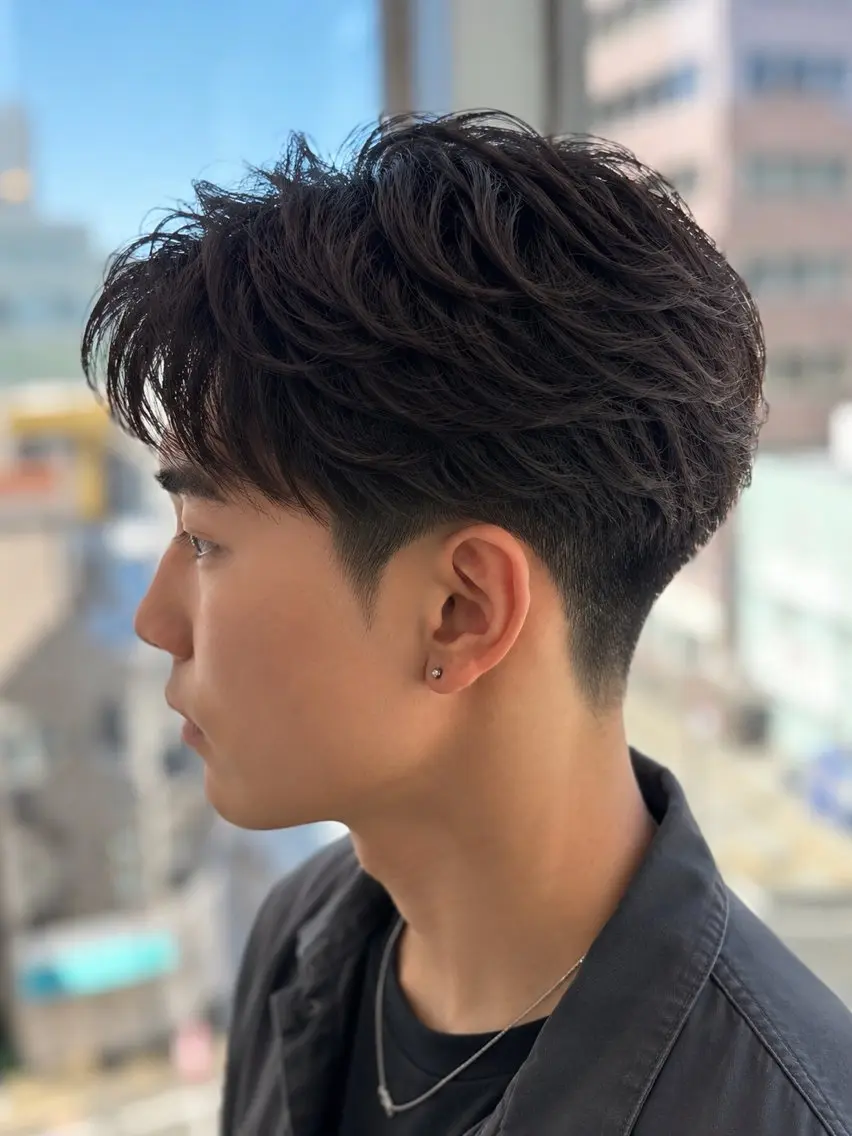 ショート パーマ 🔥メンズ特化方🔥 似合わせ💈三宅悠斗のヘアスタイル