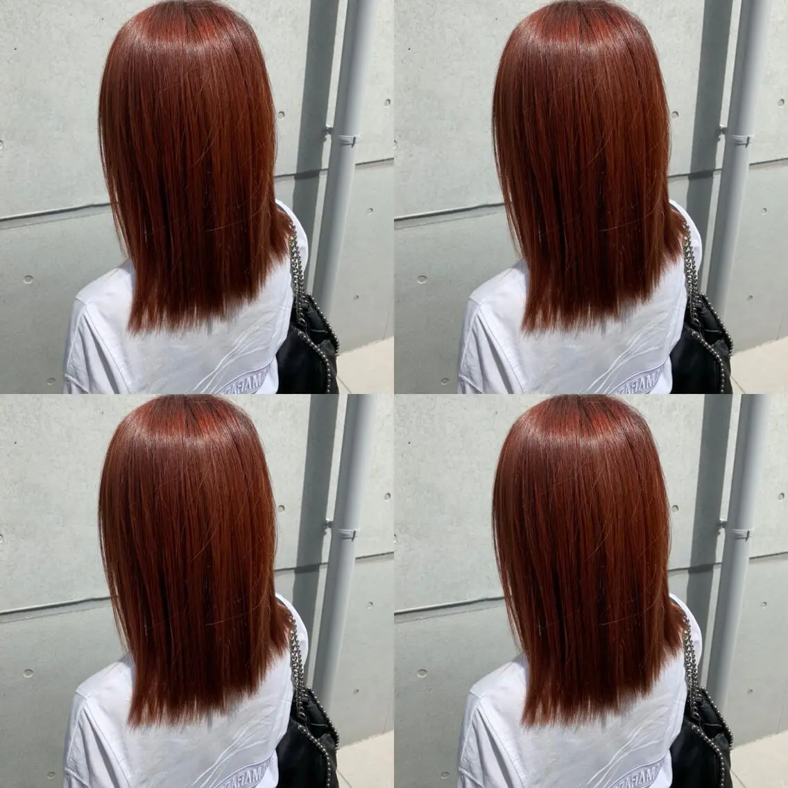ミディアム カラー ブラウンカラー オレンジ オレンジブラウン カット ヘアカラー トリートメント ✨レイヤー/髪質改善 /縮毛矯正✨ナカムラのヘアスタイル
