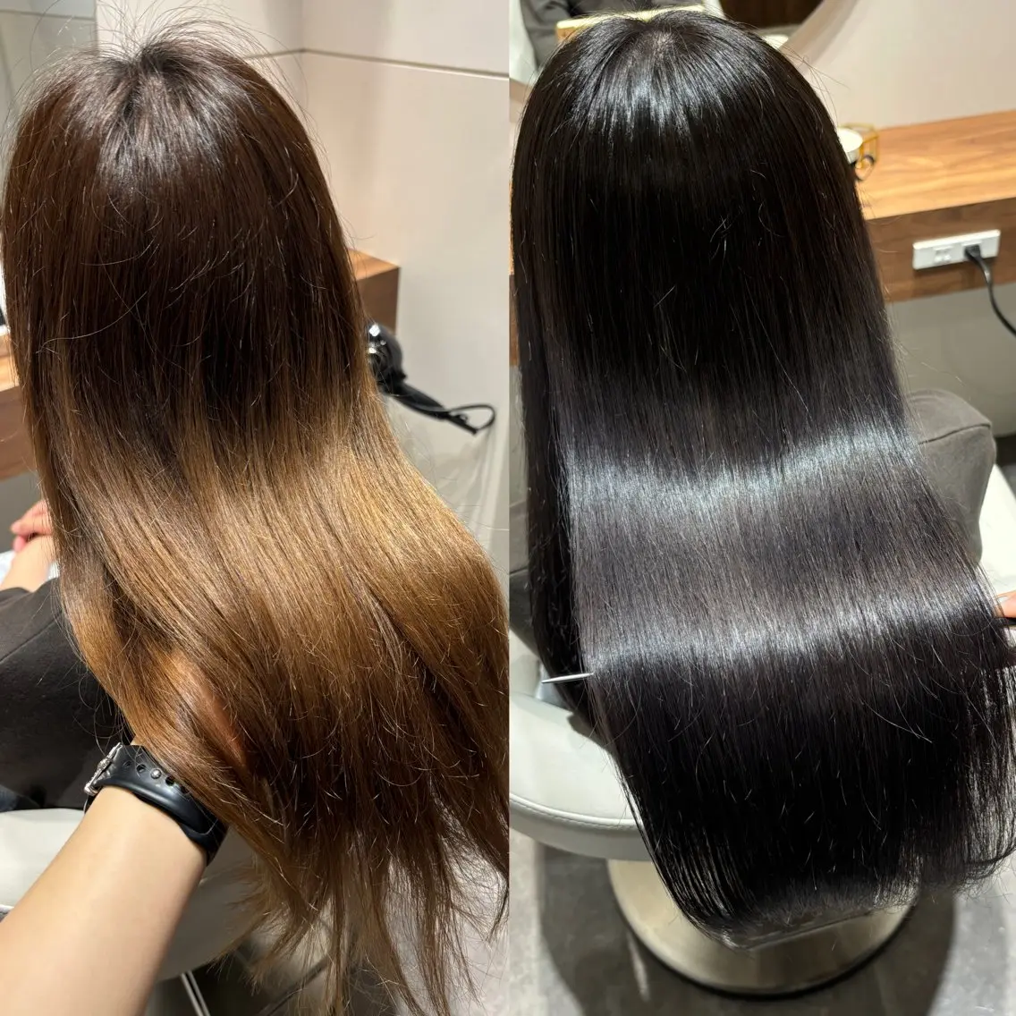 ロング ヘアカラー トリートメント 美髪ヘア 🤍erikaのヘアスタイル