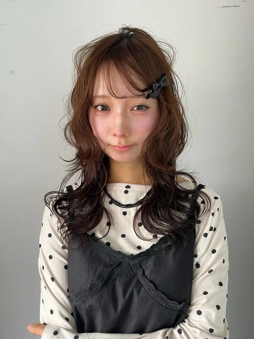 セミロング カラー ブラウンカラー レイヤーカット カット ヘアカラー トリートメント レイヤーカット/ブラ ウンカラー/河野凜のヘアスタイル