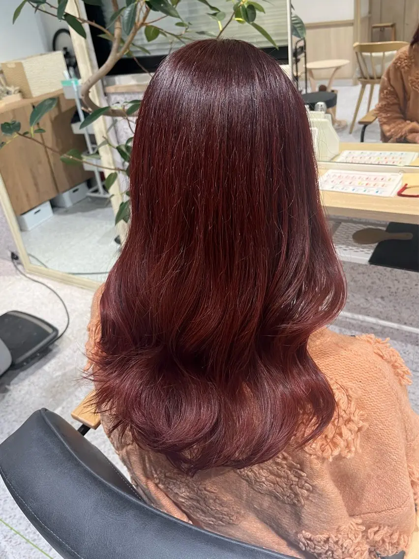 ロング カラー ダブルカラー イヤリングカラー ハイライトカラー ハイトーンカラー インナーカラー ヘアカラー トリートメント 髪質改善&艶カラー/ ほんだあみ (♡)のヘアスタイル