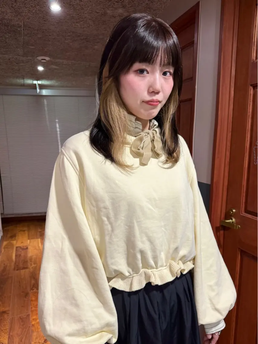 ミディアム カラー ブリーチ カット ヘアカラー トリートメント mai / linoah˚✧のヘアスタイル
