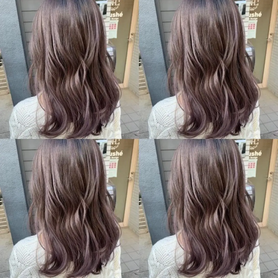 ミディアム アッシュ ✨レイヤー/髪質改善 /縮毛矯正✨ナカムラのヘアスタイル