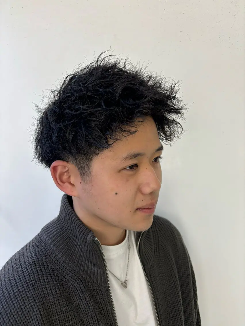 ショート パーマ メンズ カット パーマ men's/perm colorDaijuのヘアスタイル