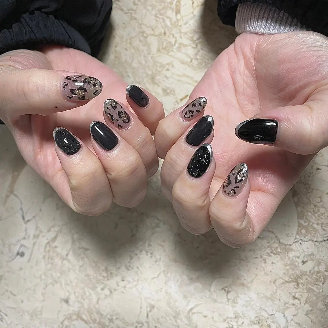 ネイル アニマル柄 アートネイル フラワーネイル フレンチネイル ジェルネイル ハンドネイル フットネイル nail salon mieux(ミュー)のマツエク・マツパデザイン